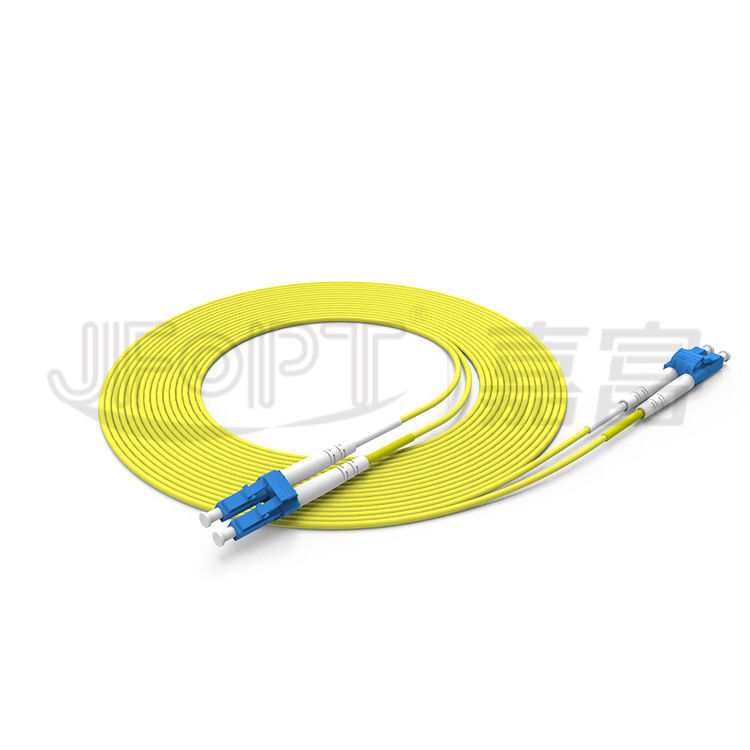 کابل فیبر نوری دوبلکس LC-LC 2.0mm 3.0mm تک حالته OS2 کابل فیبر نوری Zipcord