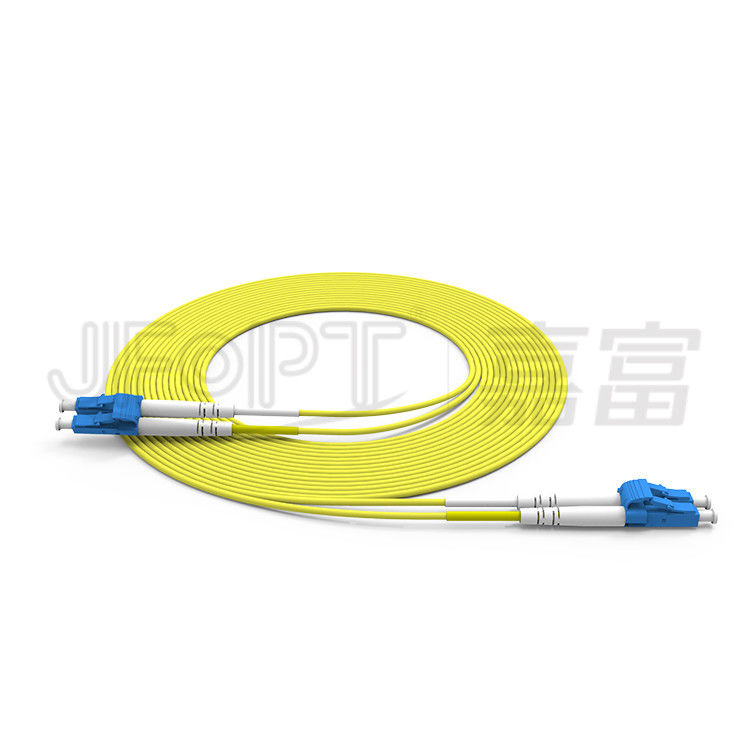 کابل فیبر نوری دوبلکس LC-LC 2.0mm 3.0mm تک حالته OS2 کابل فیبر نوری Zipcord