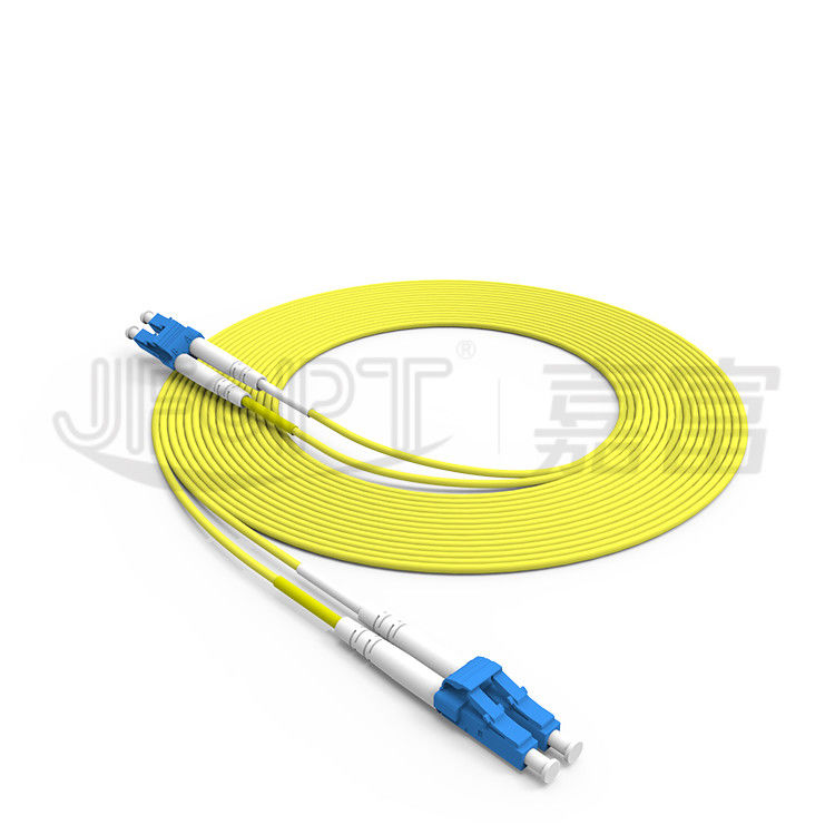 کابل فیبر نوری دوبلکس LC-LC 2.0mm 3.0mm تک حالته OS2 کابل فیبر نوری Zipcord