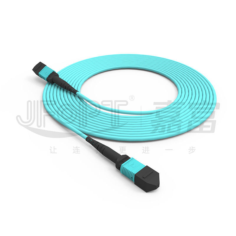 کابل 12 هسته‌ای MPO Trunk Multimode 50/125 3.0mm LSZH Aqua B وصله سیم قطبی