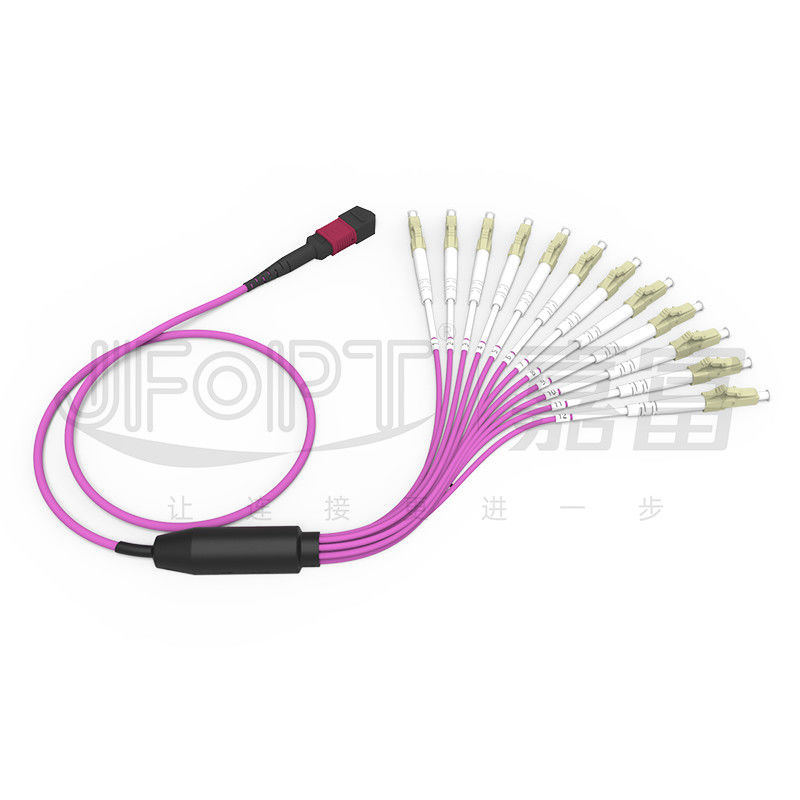 MPO - سیم برک اوت LC 2.0 میلی متری Fanout LC DX با گیره MM استاندارد ضایعات
