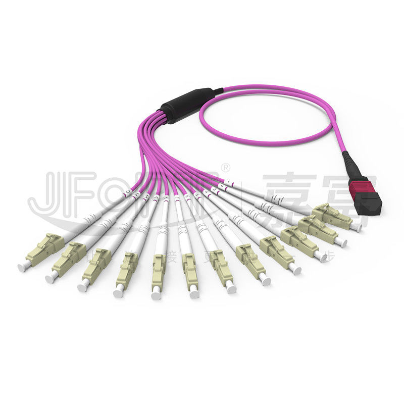 MPO - سیم برک اوت LC 2.0 میلی متری Fanout LC DX با گیره MM استاندارد ضایعات