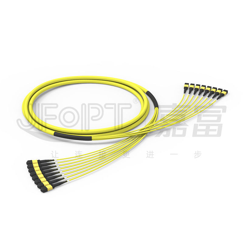 G657A1 Bend Insensitive MPO Fiber Optic Cable 96 Core 8 Unit 12 Fibers Single Mode OS2 Low Loss