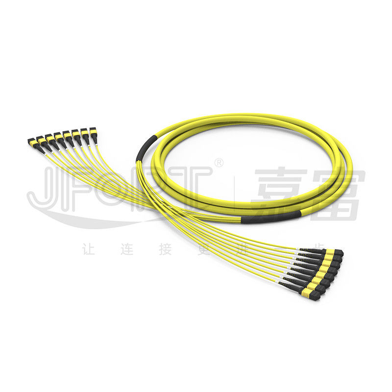 G657A1 Bend Insensitive MPO Fiber Optic Cable 96 Core 8 Unit 12 Fibers Single Mode OS2 Low Loss