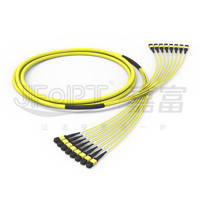 G657A1 Bend Insensitive MPO Fiber Optic Cable 96 Core 8 Unit 12 Fibers Single Mode OS2 Low Loss