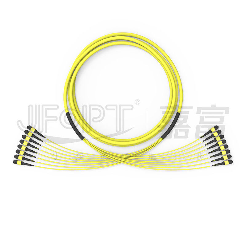 G657A1 Bend Insensitive MPO Fiber Optic Cable 96 Core 8 Unit 12 Fibers Single Mode OS2 Low Loss