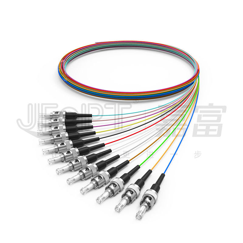 کابل فیبر نوری داخلی PVC LSZH Hytrel 0.9mm 0.6mm تنگ بافر فیبر تک حالته / چند حالته