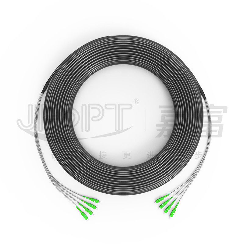 کابل فیبر نوری تاکتیکی تک زرهی 2-4 فیبر کابل OFC تاکتیکی قابل تنظیم