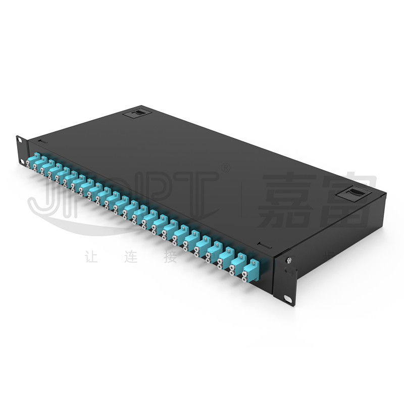 1U Toolss Patch Panel 24 Port Rack Mount Patch Panel LC Duplex 48 Fibers
