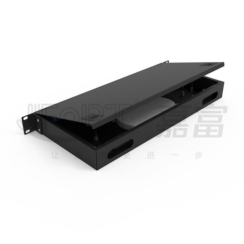 1U Toolss Patch Panel 24 Port Rack Mount Patch Panel LC Duplex 48 Fibers