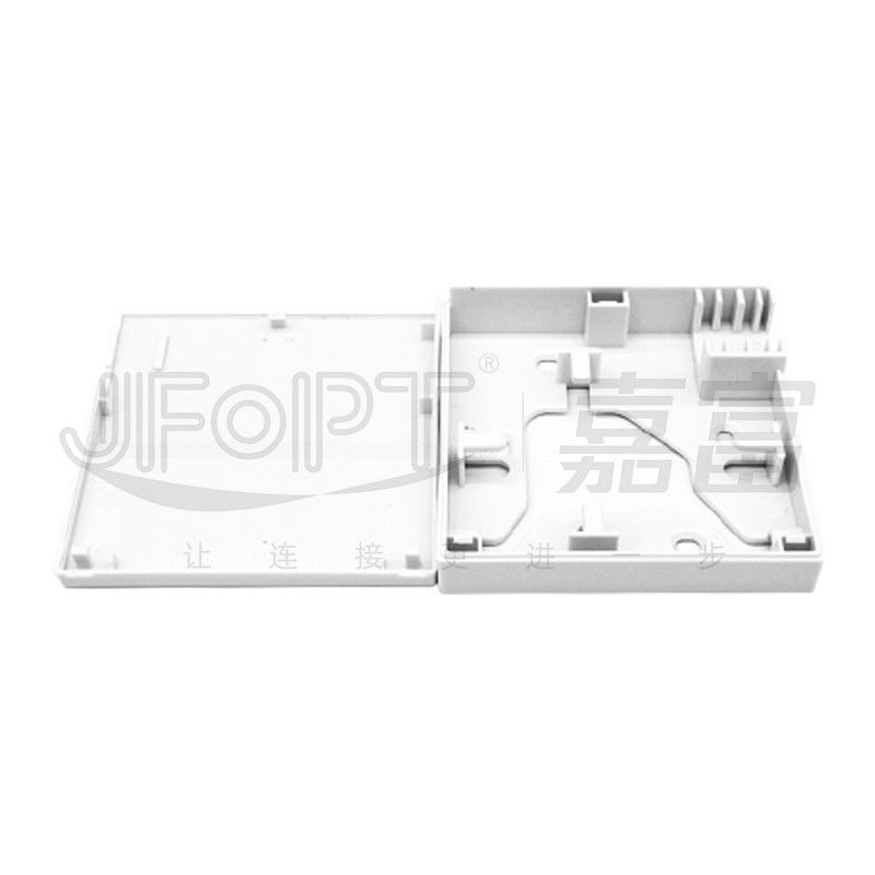 جعبه پایان کابل فیبر نوری 86*86 نصب در پایین جعبه دسترسی پلاستیکی 1 هسته ای