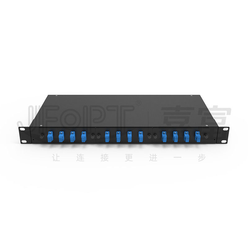 وصله پانل فیبر 12 SC Port Rack با آداپتورهای SC/UPC و Pigtails 1m
