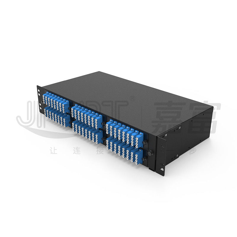 وصله پنل فیبر پایه قفسه کشویی 2U LC QX 196 Fibers Ultra Thin Fusion Splicing Siy