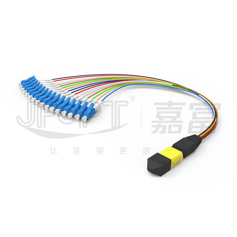 MPO-LC پچ کورد 16 هسته ای تک حالته کم اتلاف G657A1/G657A2 جعبه ماژول نوع A