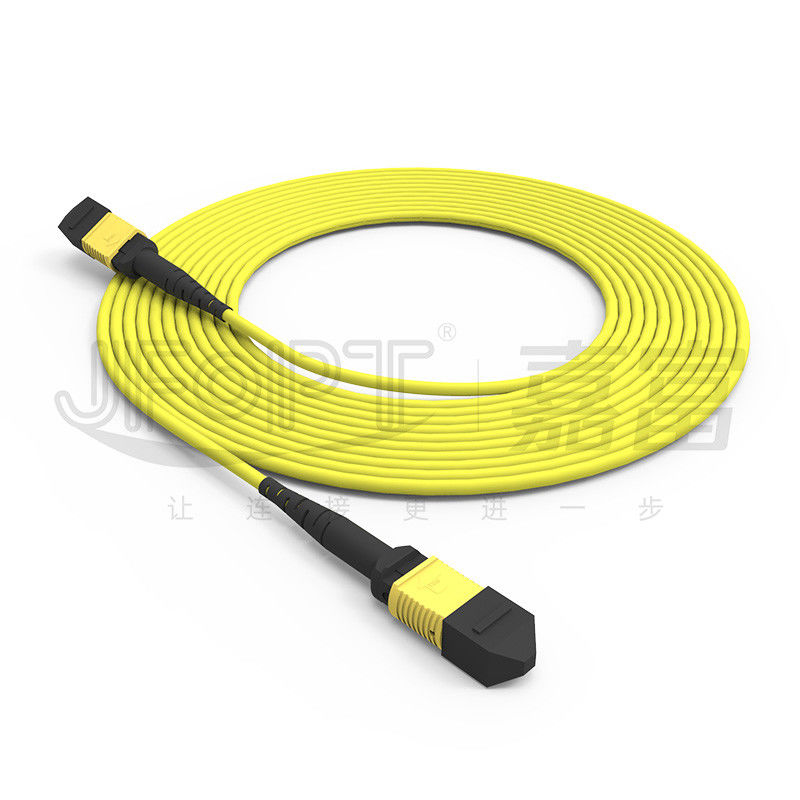 12-Core MPO Trunk Cable Patch Cord Single-Mode G657A1/G657A2 3.0 LSZH A/B معکوس قطبی