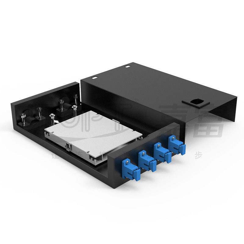 SC/LC/FC/ST 4-Core Lock Type Fiber Optic Termination Box با از دست دادن کم درجه مخابرات
