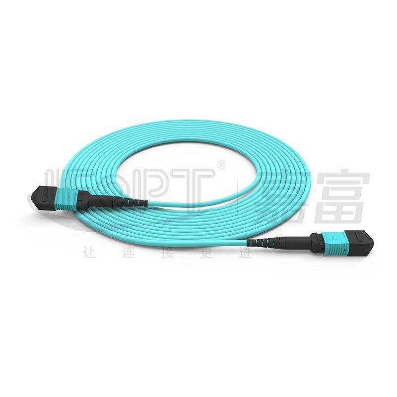 ضایعات بازگشت کانکتور MPO ≥20dB MM OM3/OM4 MPO-MPO Patch Cord برای ارتباطات فیبر نوری