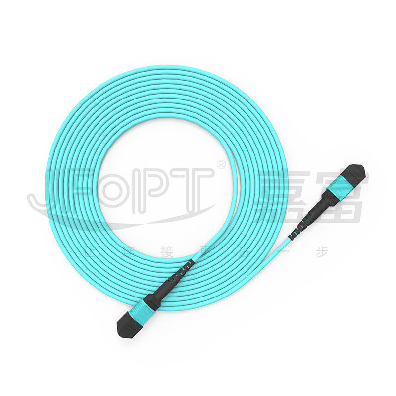 ضایعات بازگشت کانکتور MPO ≥20dB MM OM3/OM4 MPO-MPO Patch Cord برای ارتباطات فیبر نوری