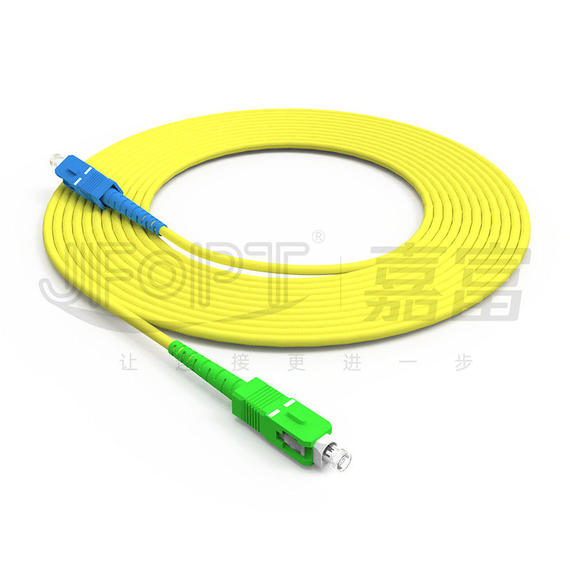کابل فیبر نوری با سیم LAN ONVIF 4G 3G SC UPC / APC End Face برای طول شبکه می تواند سیم پچ سفارشی باشد