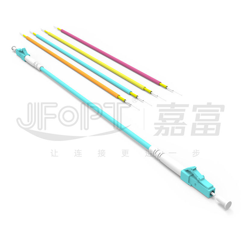 سیم پیچ فیبر نوری چند حالت 2.0mm LC/APC SX برای انتقال داده با سرعت بالا