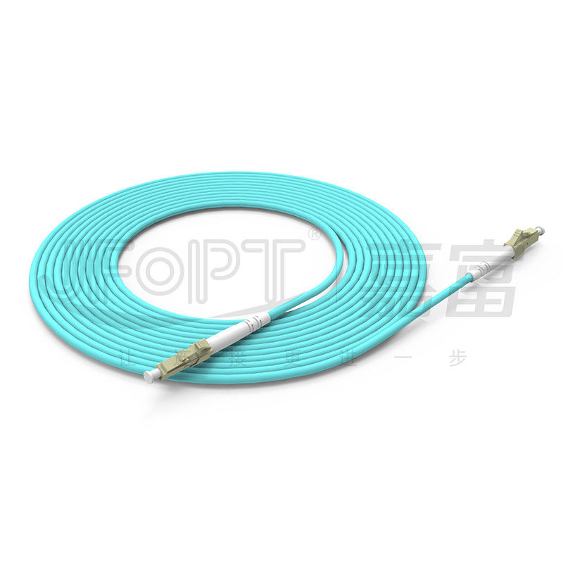 سیم پیچ فیبر نوری چند حالت 2.0mm LC/APC SX برای انتقال داده با سرعت بالا