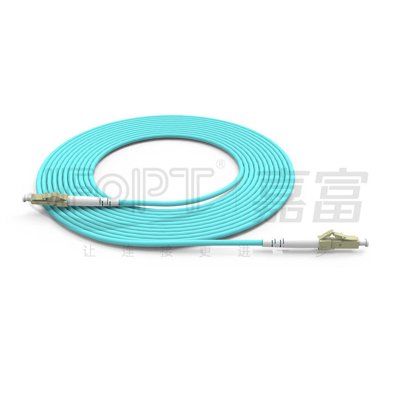 سیم پیچ فیبر نوری چند حالت 2.0mm LC/APC SX برای انتقال داده با سرعت بالا