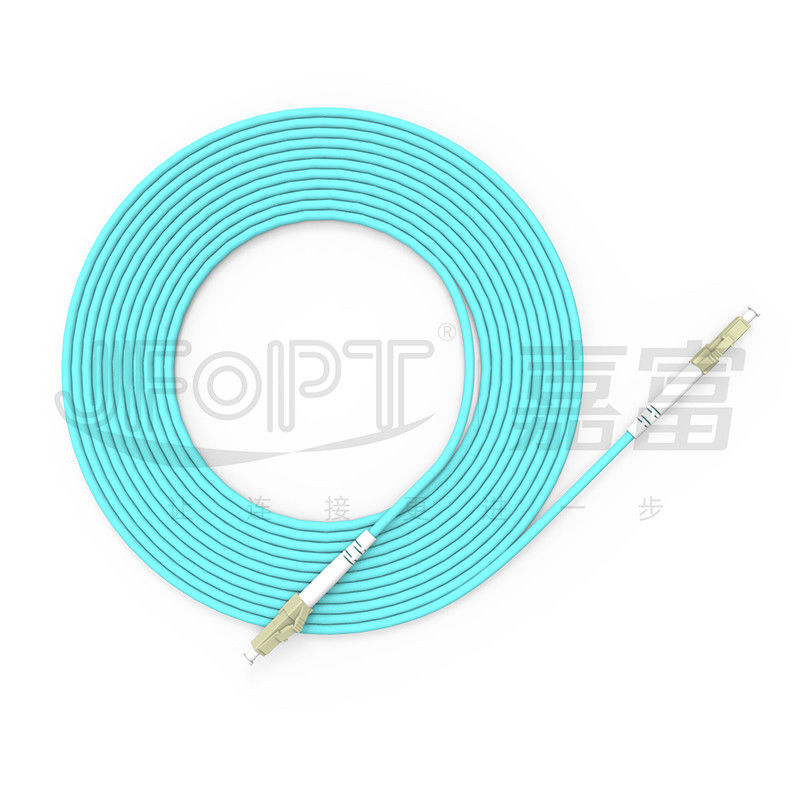 سیم پیچ فیبر نوری چند حالت 2.0mm LC/APC SX برای انتقال داده با سرعت بالا