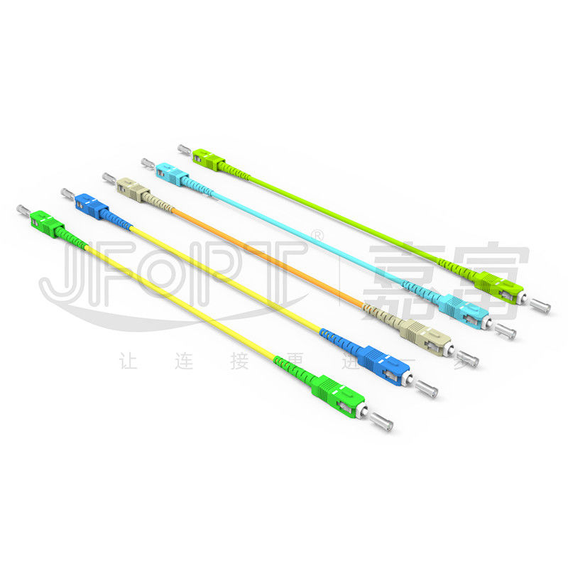 1m LSZH OEM SC-SC/UPC SX OS1/OS2/OM3/OM4 سیم پیچ فیبر نوری با فلز سرامیکی