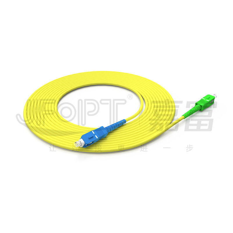 1m LSZH OEM SC-SC/UPC SX OS1/OS2/OM3/OM4 سیم پیچ فیبر نوری با فلز سرامیکی