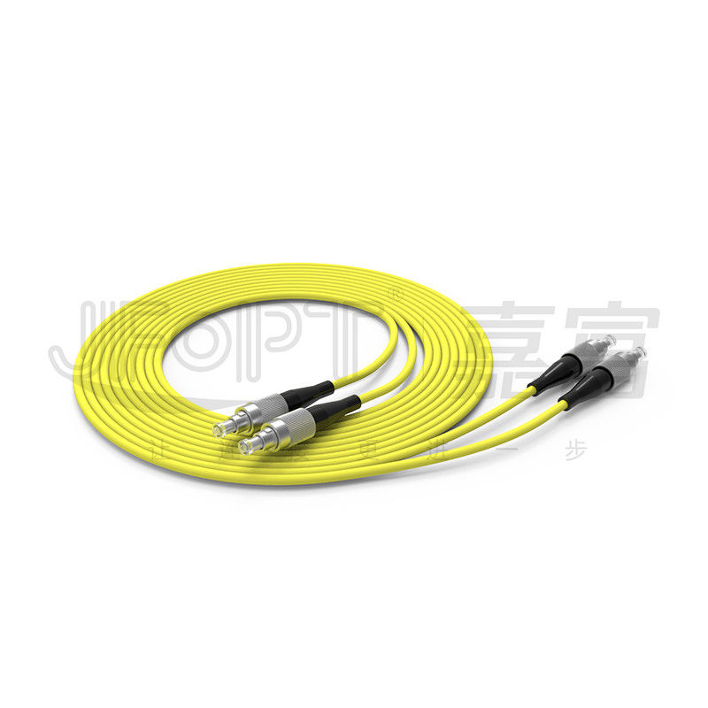 FC Connector Single Mode Fiber Jumpers برای جعبه پایانی فلزی با قفل بند OEM